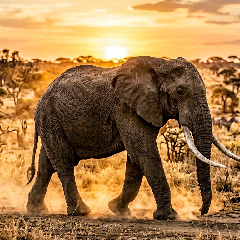 African Elephant - 49 piece jigsaw puzzle | Animals