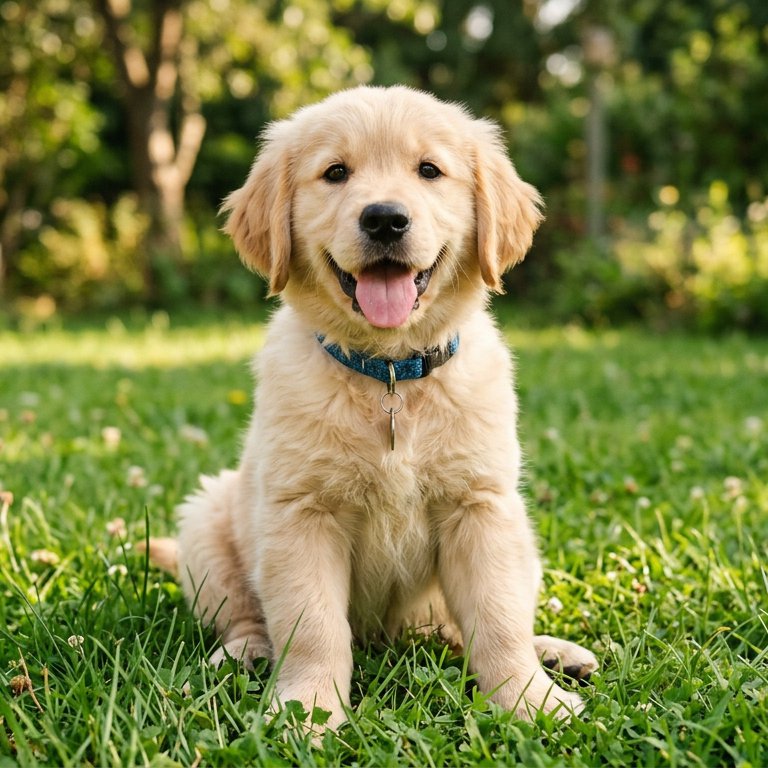 Golden Retriever Puppy - 9 piece jigsaw puzzle | Animals