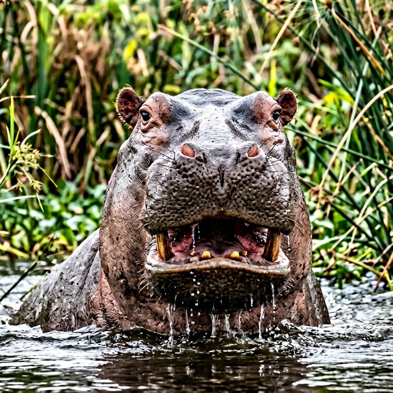 Hippopotamus - 49 piece jigsaw puzzle | Animals