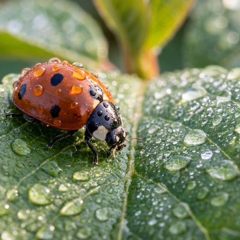 Ladybug on Leaf - 16 piece jigsaw puzzle | Animals