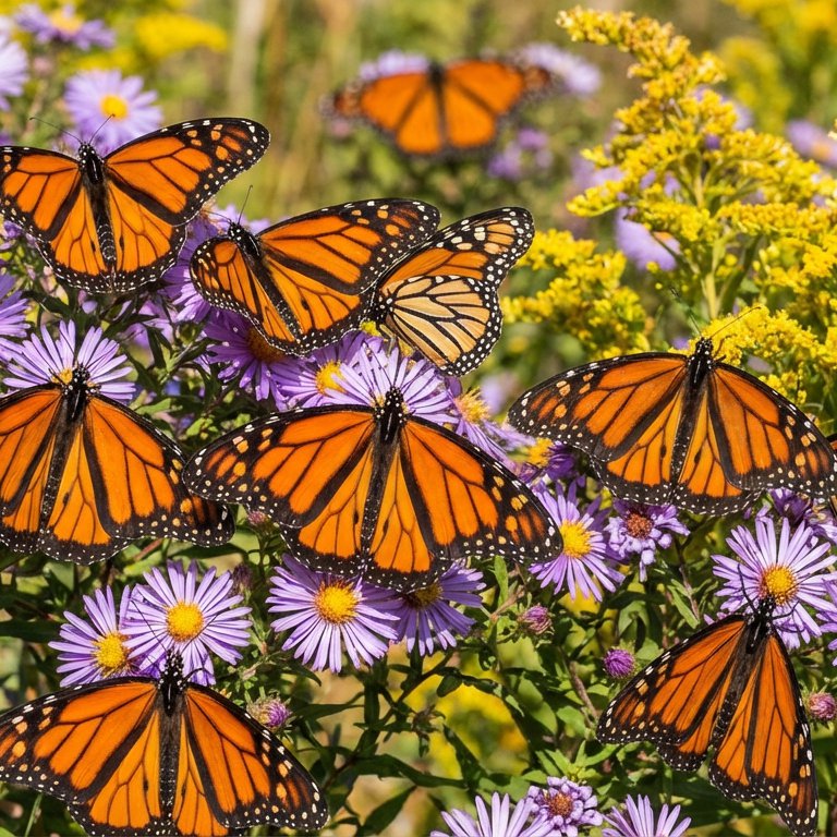 Monarch Butterflies - 225 piece jigsaw puzzle | Animals