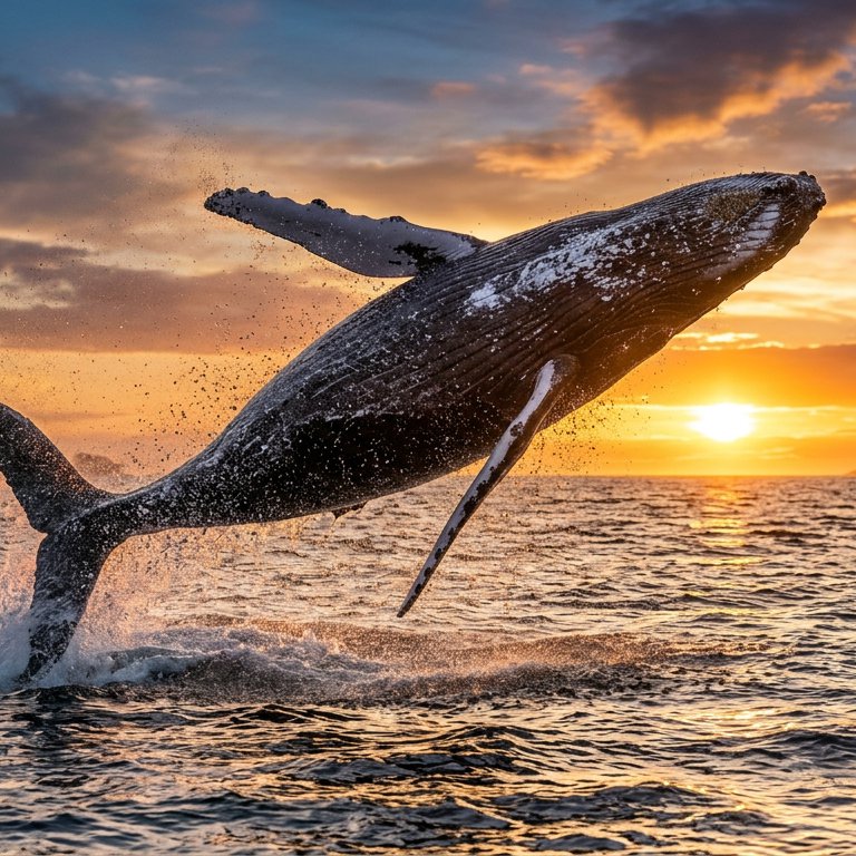Whale Breaching - 100 piece jigsaw puzzle | Animals