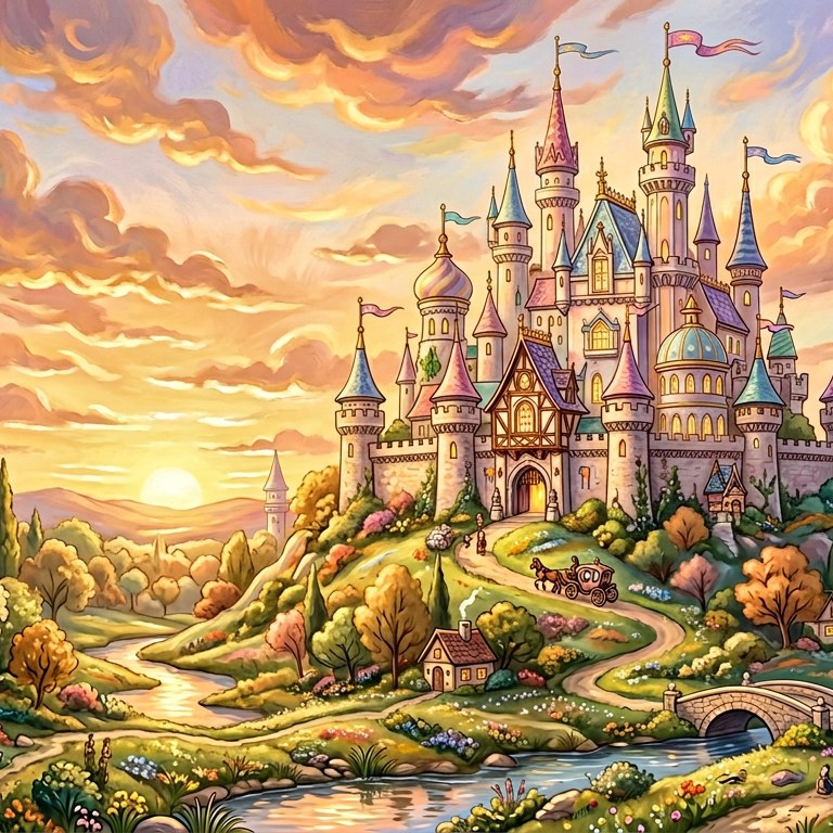 Fairy Tale Castle - 16 piece jigsaw puzzle | Fantasy