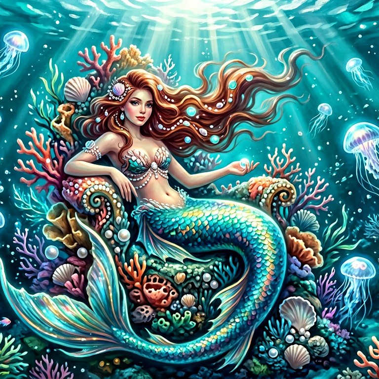 Mermaid - 49 piece jigsaw puzzle | Fantasy