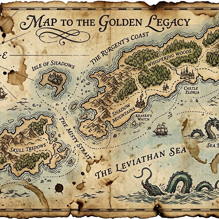 Treasure Map - 100 piece jigsaw puzzle | Fantasy