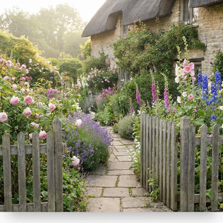 English Cottage Garden - 100 piece jigsaw puzzle | Flowers