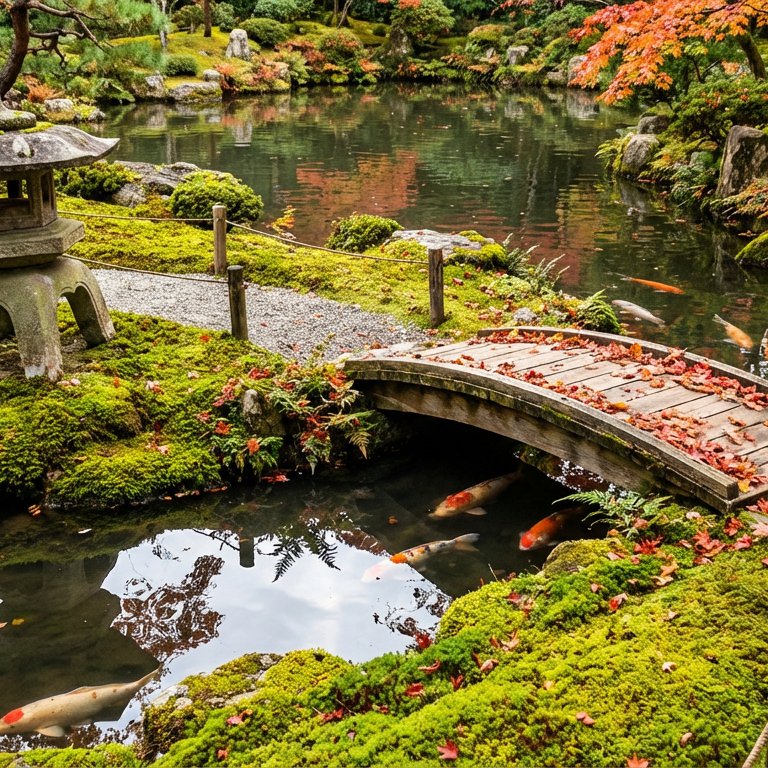 Japanese Garden - 49 piece jigsaw puzzle | Flowers
