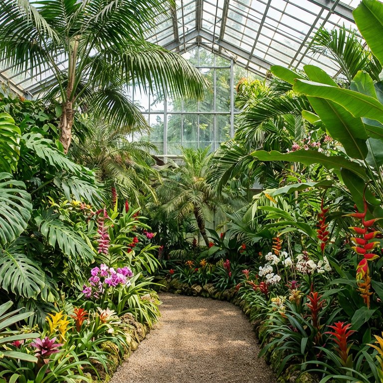 Tropical Botanical Garden - 225 piece jigsaw puzzle | Flowers