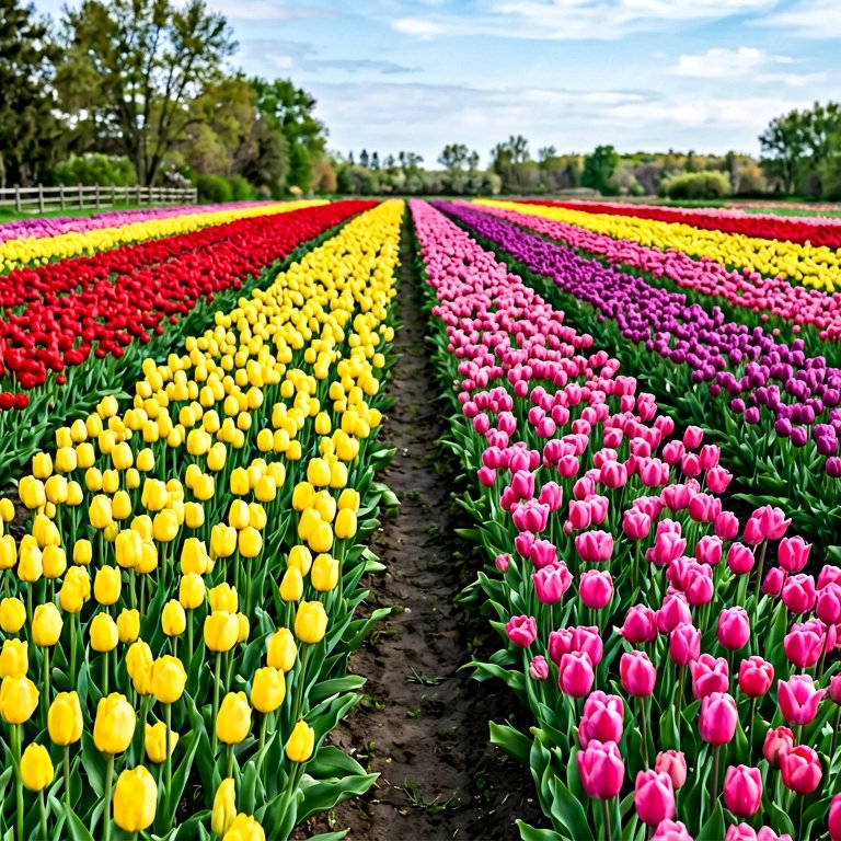 Tulip Garden - 25 piece jigsaw puzzle | Flowers
