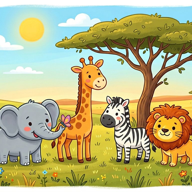Safari Animals - 16 piece jigsaw puzzle | Kids