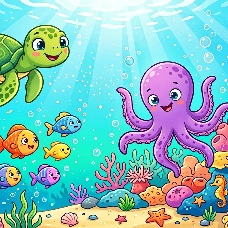 Underwater Friends - 9 piece jigsaw puzzle | Kids