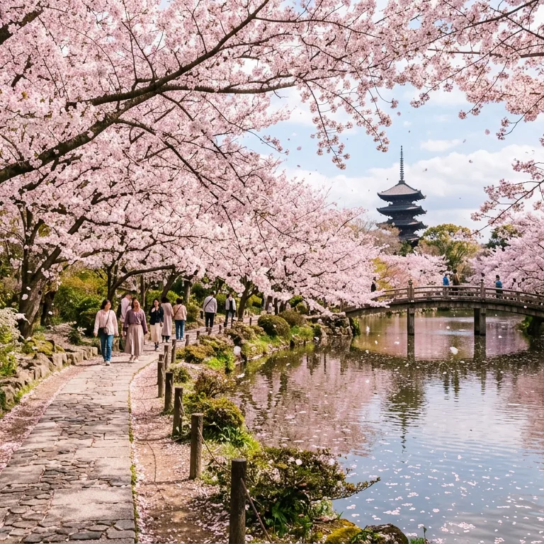 Cherry Blossom Park - 25 piece jigsaw puzzle | Nature
