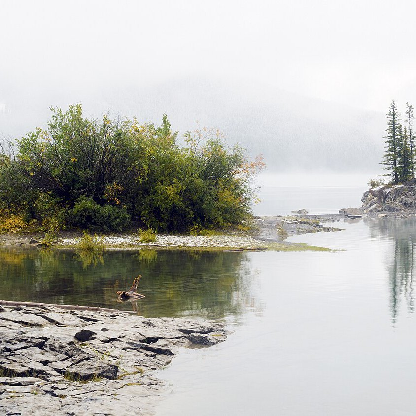 Misty Lake - 49 piece jigsaw puzzle | Nature