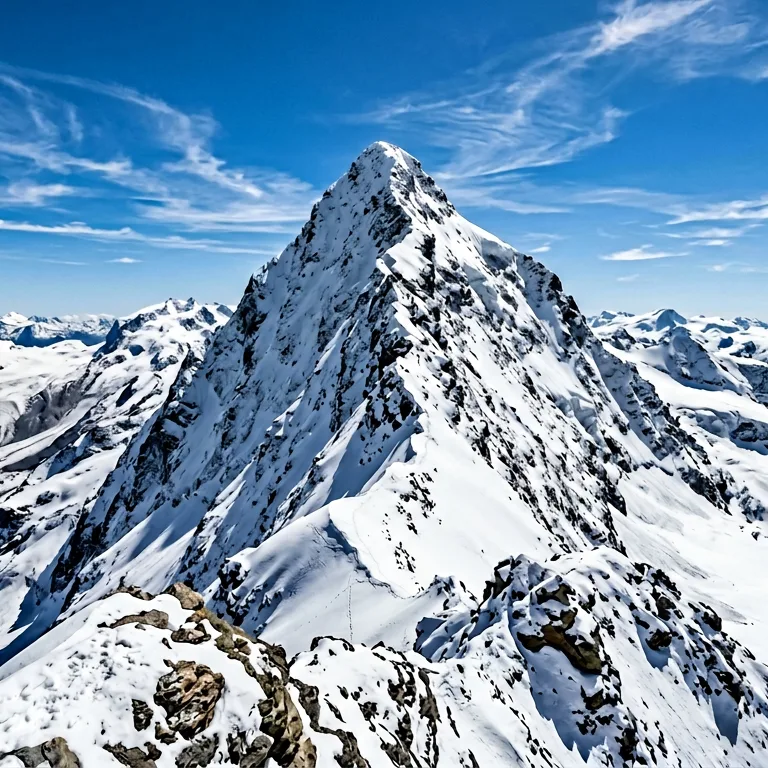 Snowy Mountain Peak - 49 piece jigsaw puzzle | Nature