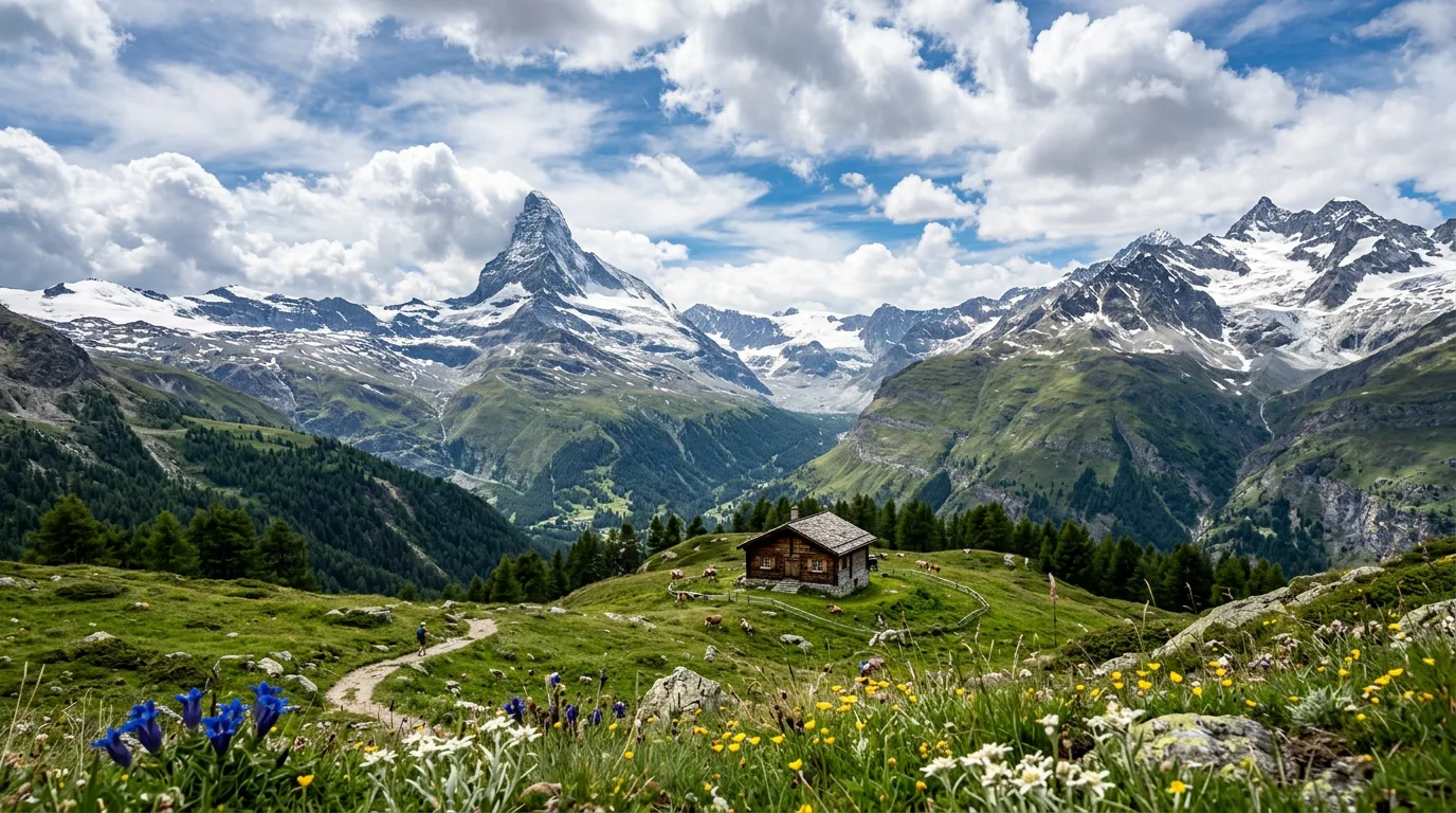 Swiss Alps - 225 piece jigsaw puzzle | Nature