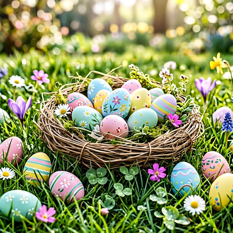 Easter Eggs - 16 piece jigsaw puzzle | Seasons