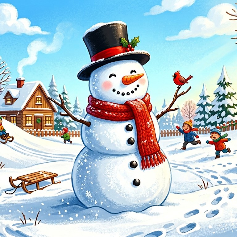 Snowman - 16 piece jigsaw puzzle | Seasons