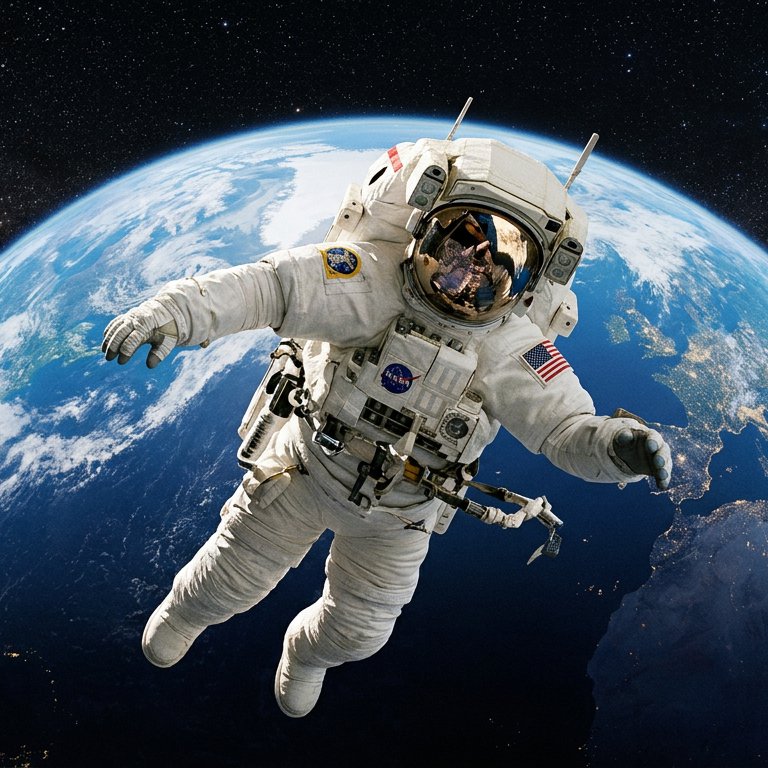 Astronaut in Space - 49 piece jigsaw puzzle | Space