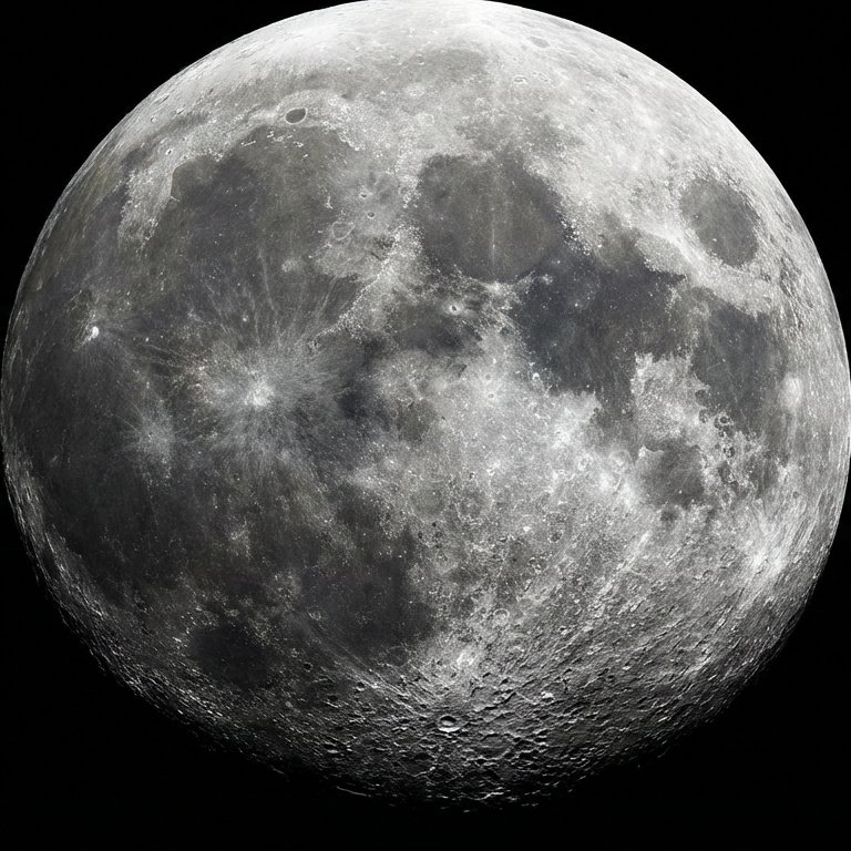 Full Moon - 49 piece jigsaw puzzle | Space