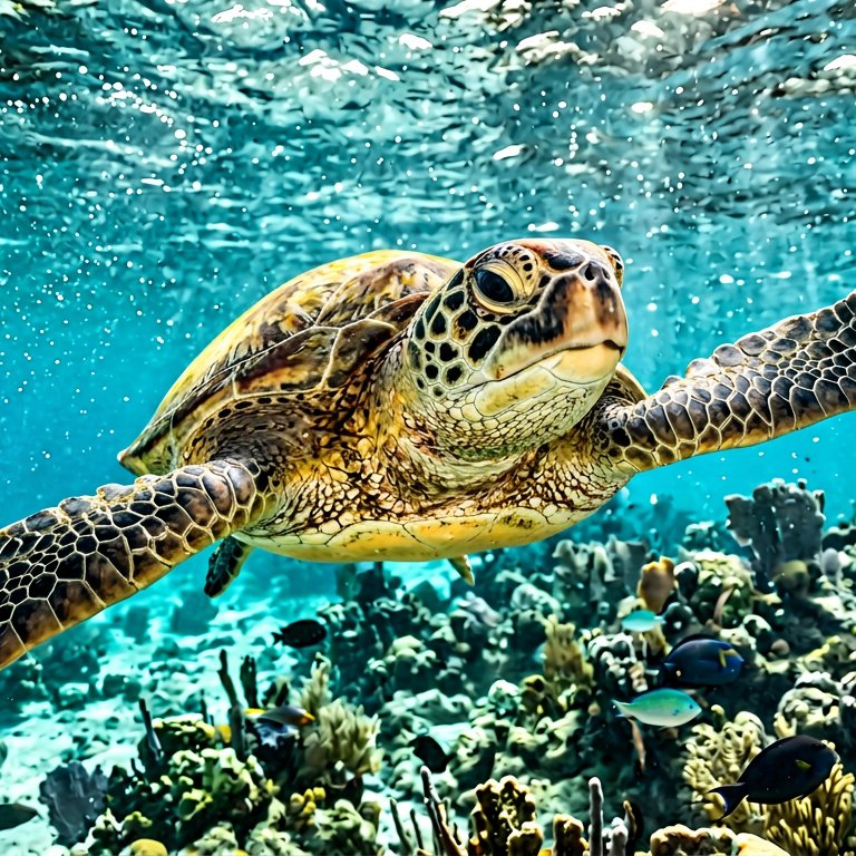 Green Sea Turtle - 25 piece jigsaw puzzle | Underwater