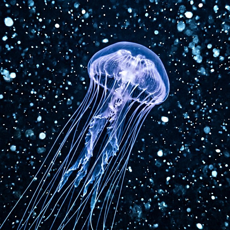 Glowing Jellyfish - 49 piece jigsaw puzzle | Underwater