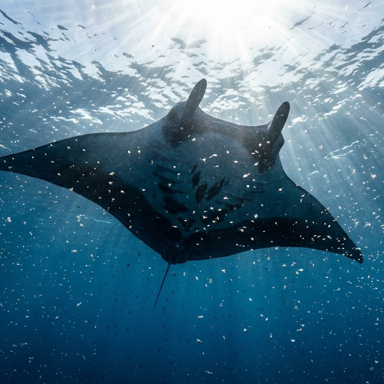 Manta Ray - 49 piece jigsaw puzzle | Underwater