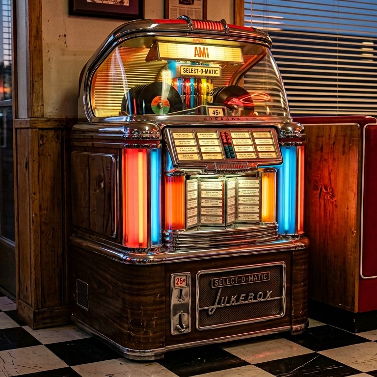 Classic Jukebox - 49 piece jigsaw puzzle | Vintage