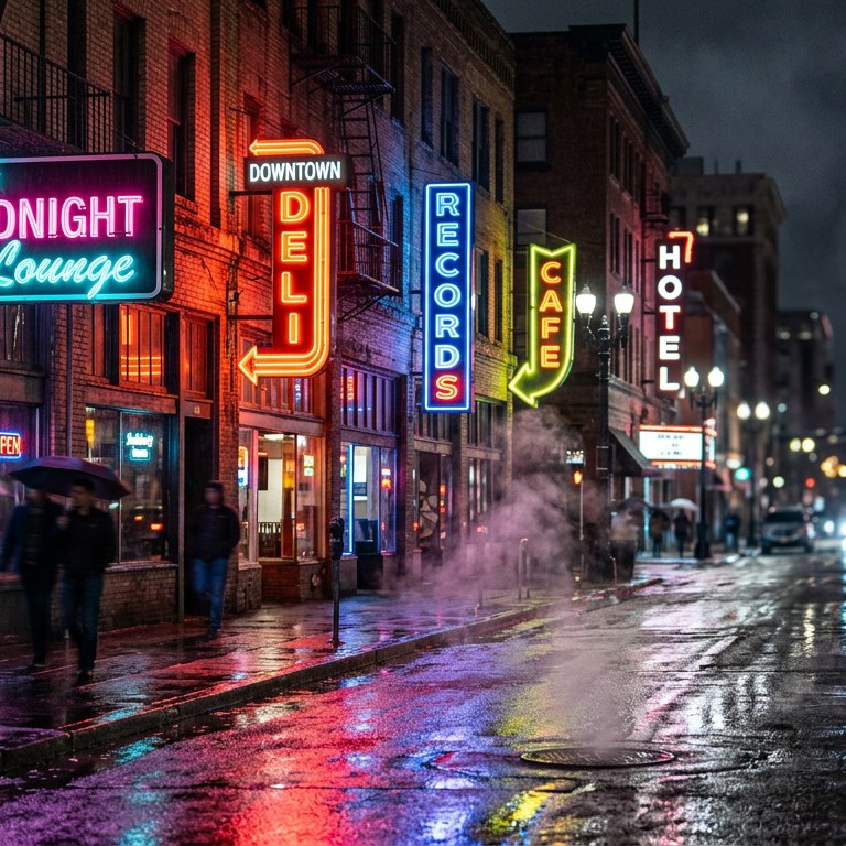 Neon Signs - 100 piece jigsaw puzzle | Vintage